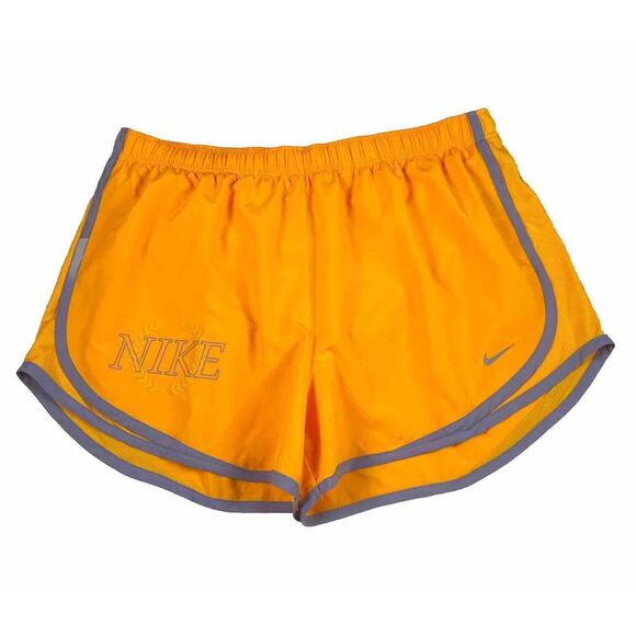 Nike Women’s 3" Dri-FIT Icon Tempo Lined Running Shorts Size XL Orange - Picture 1 of 10